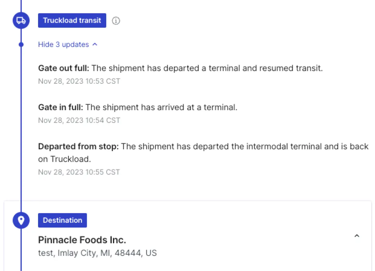 扩大整车运输可视化